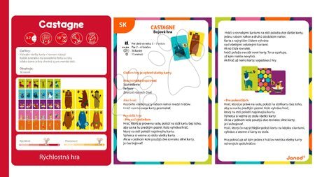 Cizojazyčné společenské hry - Karetní společenská hra Bitva o kaštany Janod  - 6