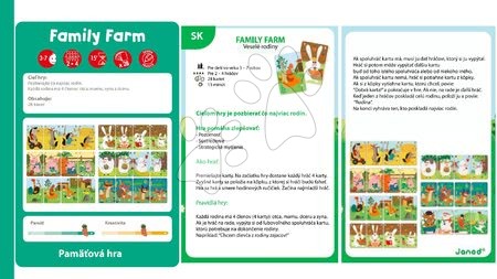 Cizojazyčné společenské hry - Společenská hra Family Farm Janod - 6