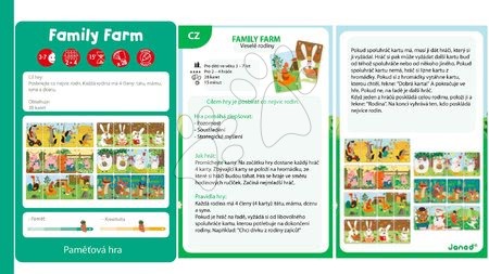 Cizojazyčné společenské hry - Společenská hra Family Farm Janod - 8