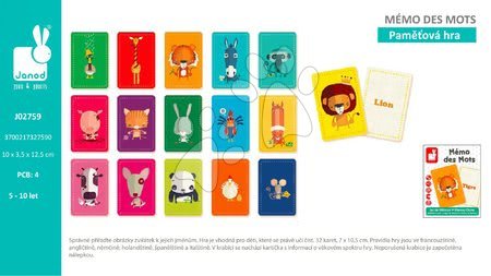 Juegos de mesa en lenguas extranjeras - Juego de mesa Memo des Mots Janod - 7