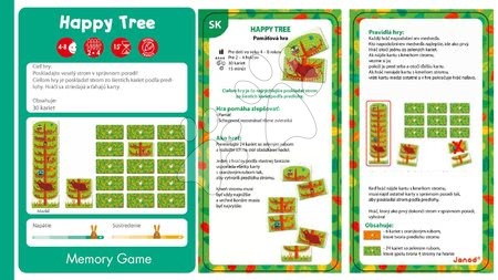 Cizojazyčné společenské hry - Společenská hra Happy Tree Janod - 6