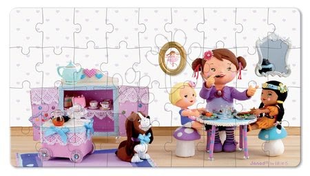 Dětské puzzle do 100 dílků - Puzzle Lola na čajová párty Janod - 6