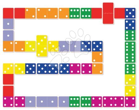 Puzzle a společenské hry od výrobce Janod - Oboustranné domino Giant Jungle Janod_1