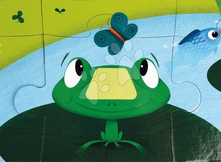 Puzzle pro nejmenší - Lepenkové puzzle Tactile - Návštěva zvířátek na farmě Janod - 3