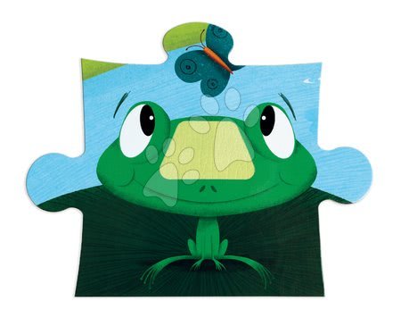 Puzzle pro nejmenší - Lepenkové puzzle Tactile - Návštěva zvířátek na farmě Janod - 11