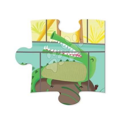 Puzzle pro nejmenší - Puzzle Tactile Den v zoologické zahradě Janod_1