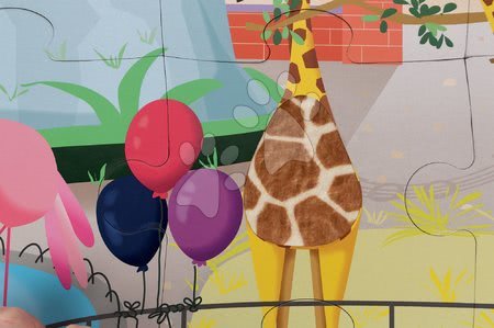 Puzzle pro nejmenší - Puzzle Tactile Den v zoologické zahradě Janod - 3