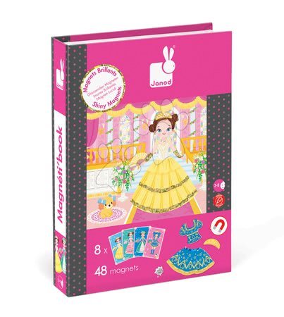 Magnetky pro děti - Magnetická kniha Princezny Magnetis'Book Janod  - 2