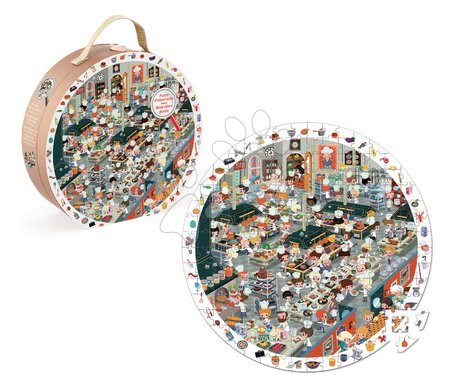Dětské puzzle od 100–300 dílků - Kulaté puzzle Kuchyně restaurace Janod - 1