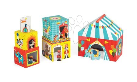 Vývoj motoriky - Skládací pyramida Multikub Circus Janod - 2