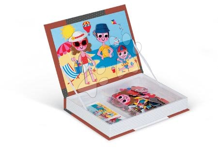 Magnetky pro děti - Magnetická kniha Four Seasons Magneti'Book Janod - 1