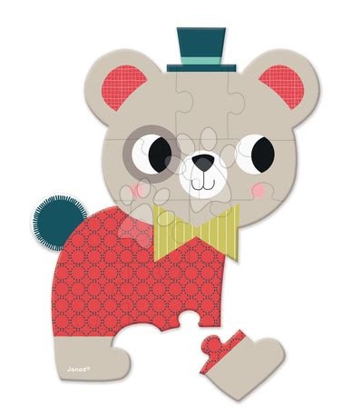 Puzzle pro nejmenší - Mini puzzle Baby Forest Janod - 2