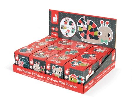 Puzzle pro nejmenší - Mini puzzle Baby Forest Janod - 8