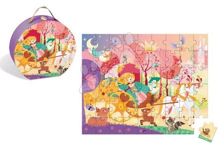 Dětské puzzle do 100 dílků - Puzzle Princezna a kočár Janod - 1
