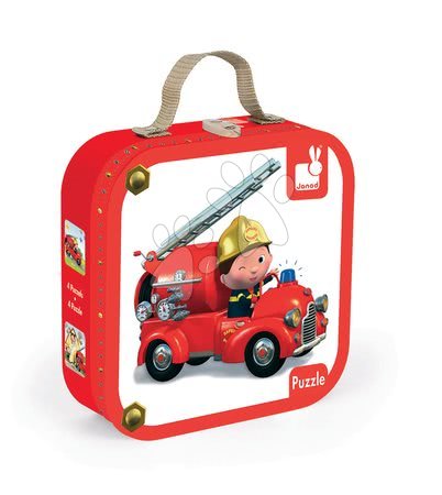 Dětské puzzle do 100 dílků - Puzzle Leonovo hasičské auto Janod - 6