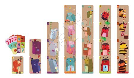 Cizojazyčné společenské hry - Společenská hra Happy Families Suitcase Janod - 1