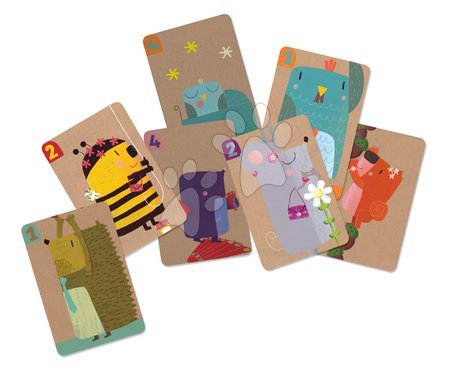 Cizojazyčné společenské hry - Společenská hra Happy Families Suitcase Janod - 2