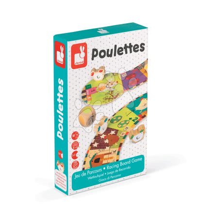 Cizojazyčné společenské hry - Společenská hra Chicken Game Suitcase Janod - 3