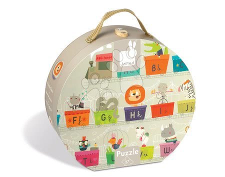 Dětské skládací koberce - Puzzle Giant ABC Vláček Janod - 3