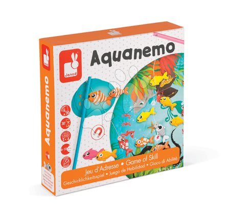 Hry na rybáře - Magnetická společenská hra Aquanemo Janod - 6