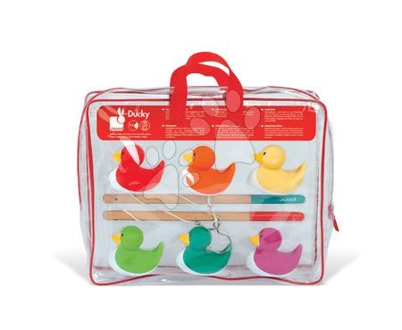 Hry na rybáře - Dřevěná rybářská udice Ducky Janod - 2