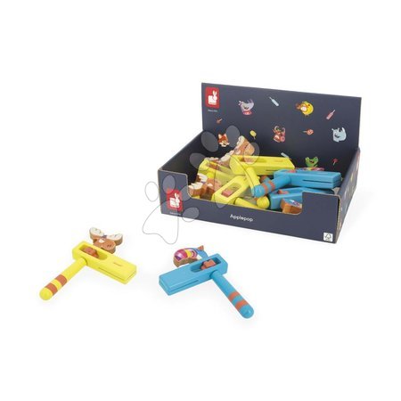  - Janod Applepop Drevený rapkáč žltý Los J03374d1 - 3