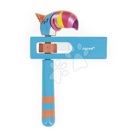 Janod - Janod Applepop Drevený rapkáč modrý Tukan J03374d2