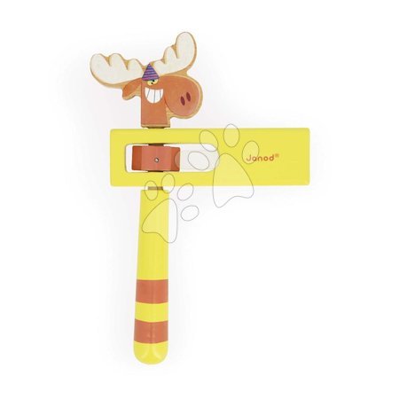 Janod - Janod Applepop Drevený rapkáč žltý Los J03374d1