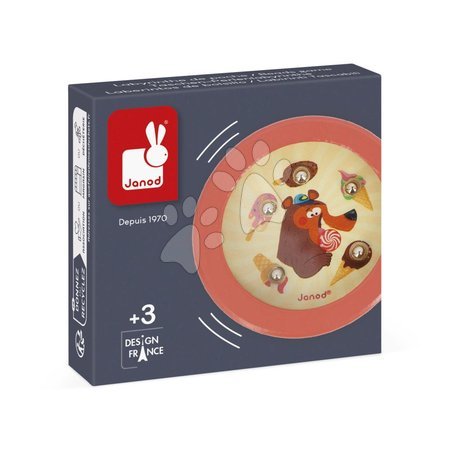  - Janod Applepop Guličkový motorický hlavolam Medveď J03375d1 - 1