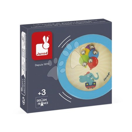  - Janod Applepop Guličkový motorický hlavolam Slon J03375d3 - 1