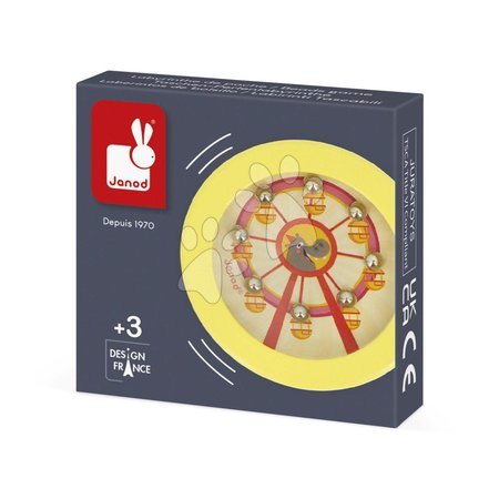  - Janod Applepop Guličkový motorický hlavolam Hroch J03375d4 - 2