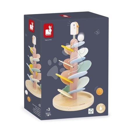  - Janod Sweet Cocoon Pistă din lemn pentru biluțe – Pasăre xJ04040 - 9
