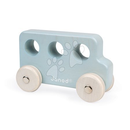 Ab 1 bis 2 Jahren - Holzauto Retro Bus Push-Along Vehicle Sweet Cocoon Janod