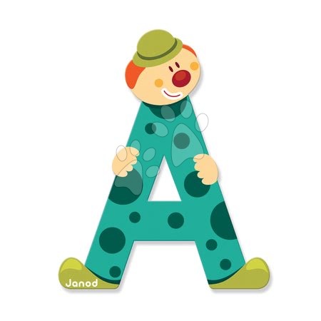 Black Friday od výrobce Janod | Strana 9 - Dřevěné písmeno A Clown Letter Janod_1