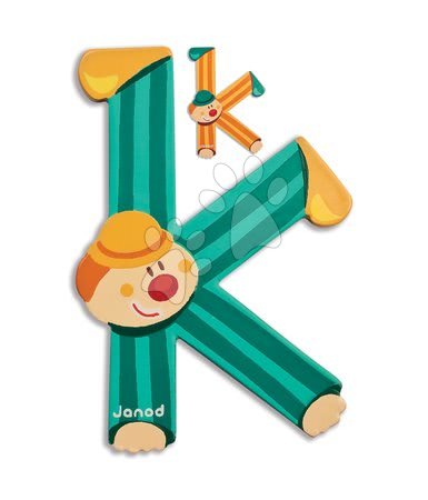 Black Friday od výrobce Janod | Strana 9 - Dřevěné písmeno K Clown Letter Janod