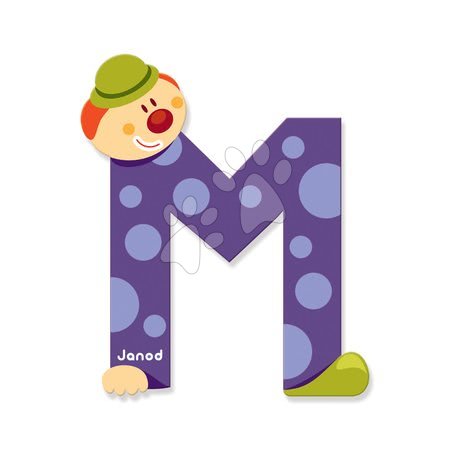 Black Friday od výrobce Janod | Strana 9 - Dřevěné písmeno M Clown Letter Janod_1