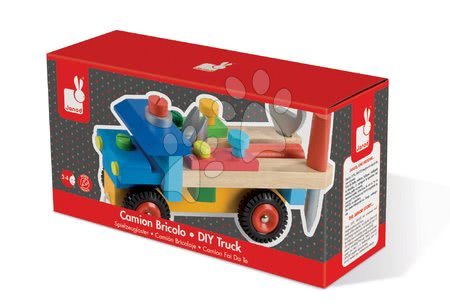 Nářadí a nástroje - Dřevěná stavebnice auto Redmaster Bricolo Janod - 3