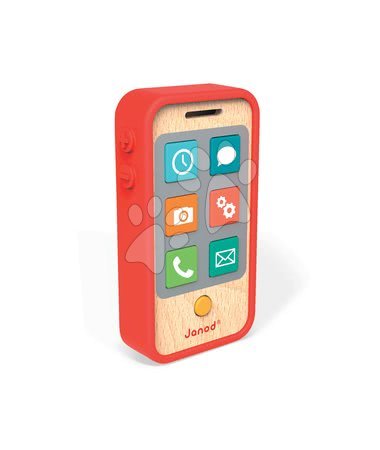 Pro miminka | Strana 40 - Dřevěný mobilní telefon se zvuky Janod