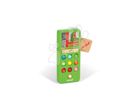 Dřevěné hračky pro nejmenší - Dřevěný mobilní telefon Janod - 3
