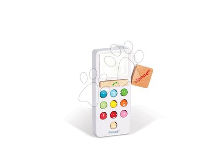 Dřevěné hračky pro nejmenší - Dřevěný mobilní telefon Janod - 5
