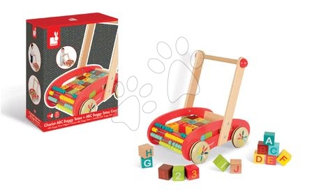 Dětská chodítka - Dřevěné chodítko Tatoo Buggy Janod - 3