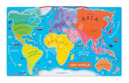 Janod - Magnetische Weltkarte Magnetic World Puzzle English Version Janod_1