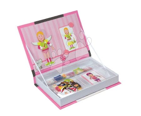 Magnetky pro děti - Magnetická kniha Girl 's Outfits Magneti'Book Janod  - 1