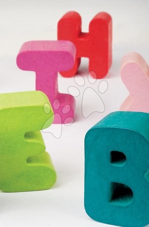 Puzzle pro nejmenší - Dřevěná vkládačka Abeceda I Wood Janod - 2