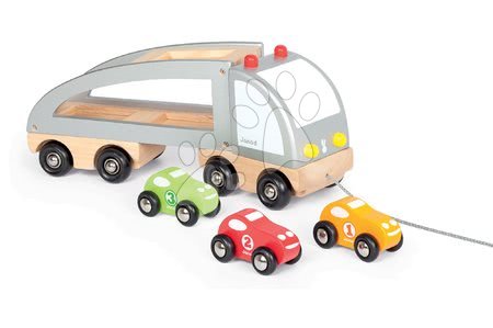 Nákladní auta - Dřevěný kamion Multi Cars Truck Janod - 3