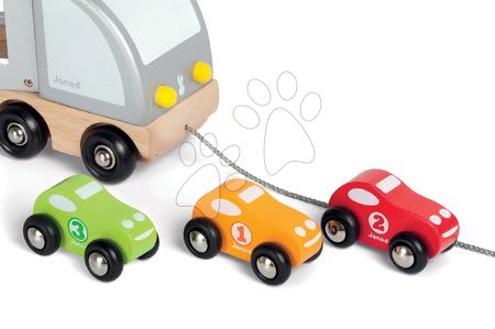 Nákladní auta - Dřevěný kamion Multi Cars Truck Janod - 1