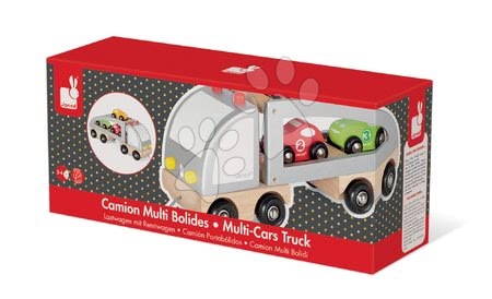 Nákladní auta - Dřevěný kamion Multi Cars Truck Janod - 5