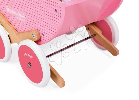 Dřevěné kočárky pro panenky - Dřevěný kočárek pro panenky Mademoiselle Janod - 2