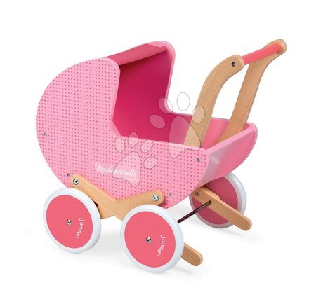 Dřevěné kočárky pro panenky - Dřevěný kočárek pro panenky Mademoiselle Janod - 4