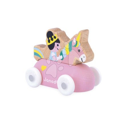 Black Friday de la producătorul Janod | Pagină 4 - Mașină de împins din lemn Enchanted Kingdom Wooden Princess Vehicle Cross Roads Janod